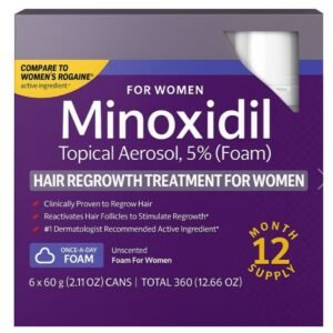 カークランド社女性用ミノキシジル 5%入りフォームタイプ60g ボトル1本2ヶ月分